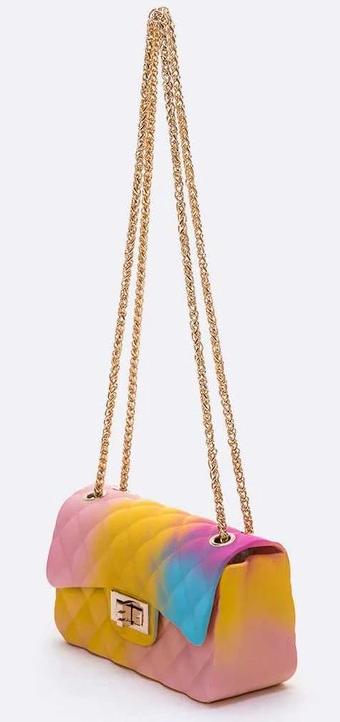 Rainbow Jelly Bag - GlamLusH Boutique 