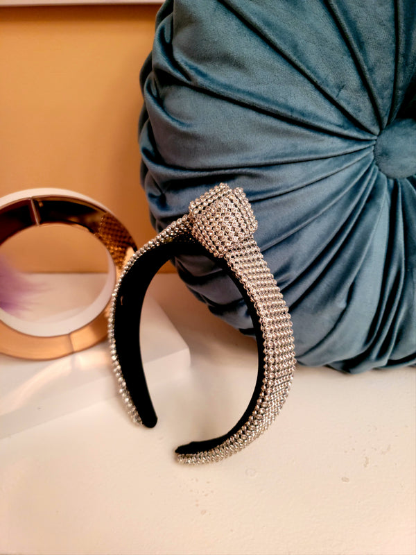 Lucy Rhinestone Knot Headband - GlamLusH Boutique 