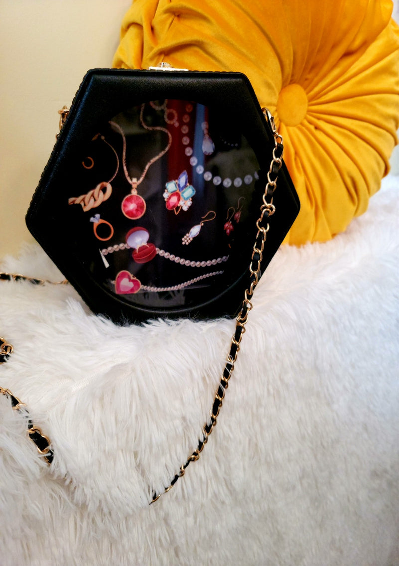 Polygon Jewelry Shoulder Bag - GlamLusH Boutique 