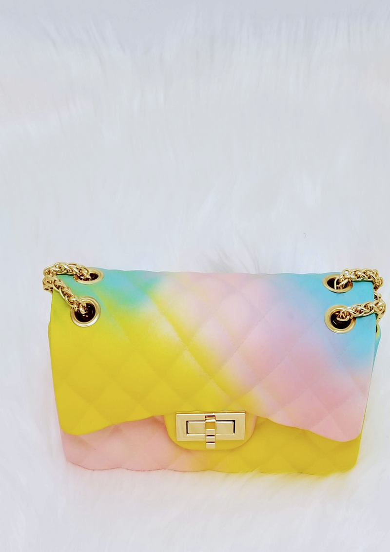 Trendy Rainbow Jelly Shoulder Bag Quilted Crossbody Matte Rainbow Jelly Bag  Colorful Rainbow Jelly Crossbody Bag - Etsy