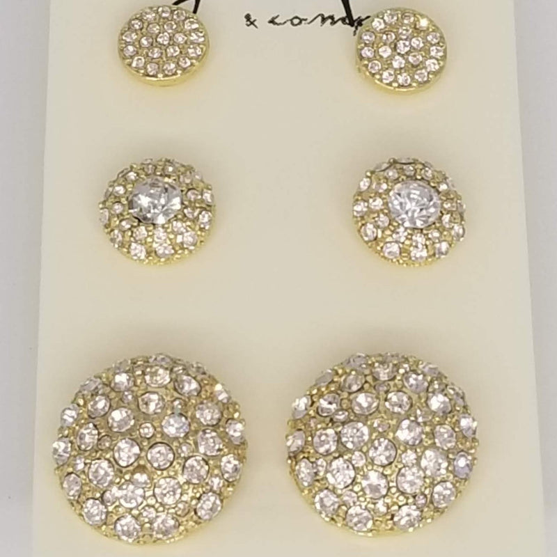 Luxury Fine Stud Earrings Set - GlamLusH Boutique 