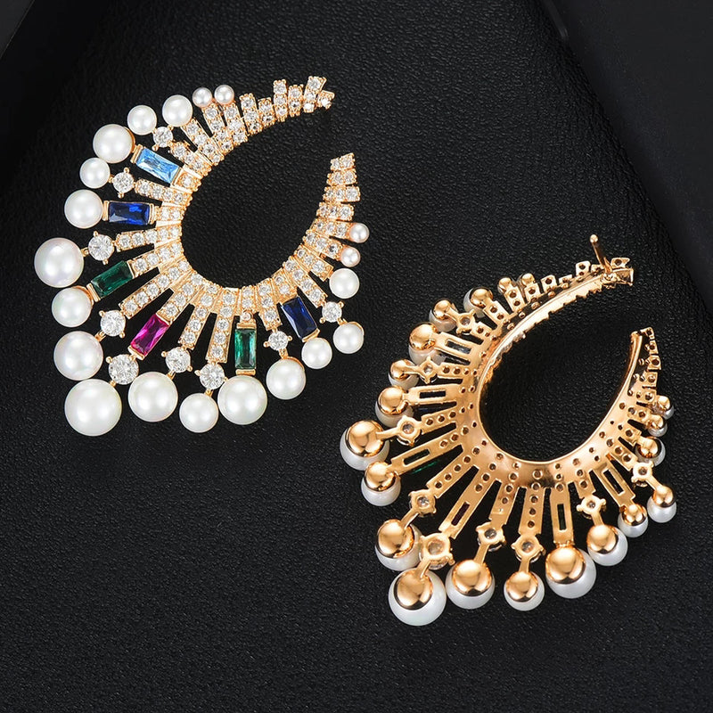 Trendy Bohemia Pearl Earrings - GlamLusH Boutique 