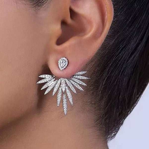 Luxury Trendy Lotus Flower Earrings - GlamLusH Boutique 