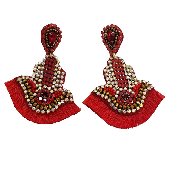 Glam Tassel Drop Earrings - GlamLusH Boutique 