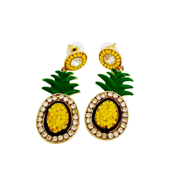 Pineapple Earrings - GlamLusH Boutique 