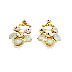 Iva Rhinestone Drop Earrings - GlamLusH Boutique 